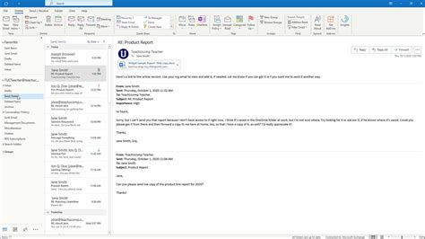 show sent emails in outlook.